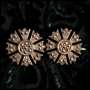 Vintage Starburst Sterling Marcasite Earrings